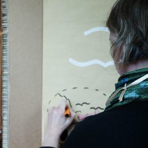 Image of a woman drawing