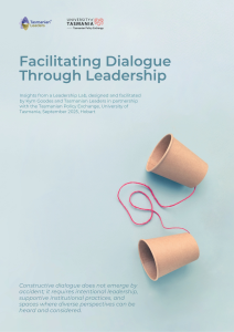 Cover image of the Facilitating Dialogue report